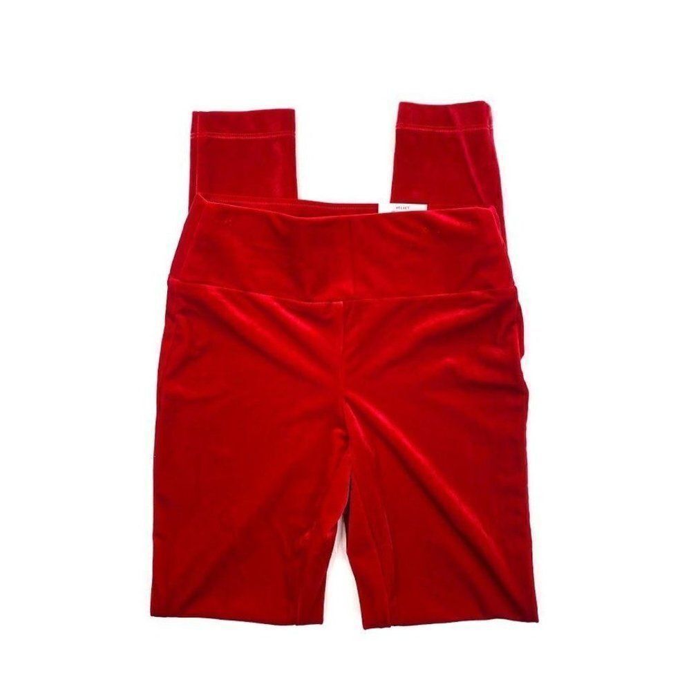 ‎INC Pull-On Skinny Pants 0 XS Red Soft Velvet